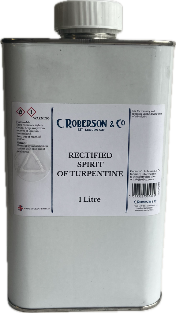 Roberson Rectified Spirit of Turpentine 1 Litre - NET PRICE