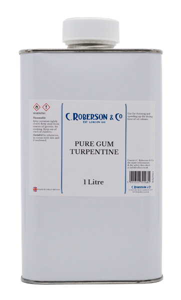 Roberson Pure Gum Turpentine 5 Litre - NET PRICE