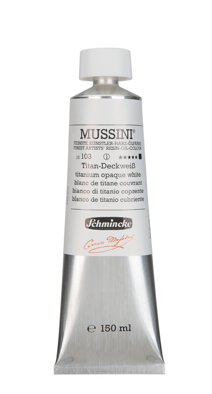 Schmincke Mussini Oil 150ml Titanium Opaque White S1