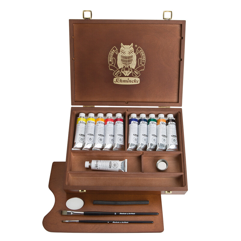 Schmincke Norma Set 11 x 35ml Brush Acc