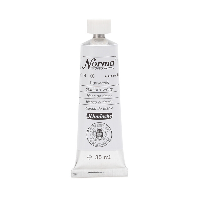 Schmincke Norma Oil 35 ml Titanium White Series 1