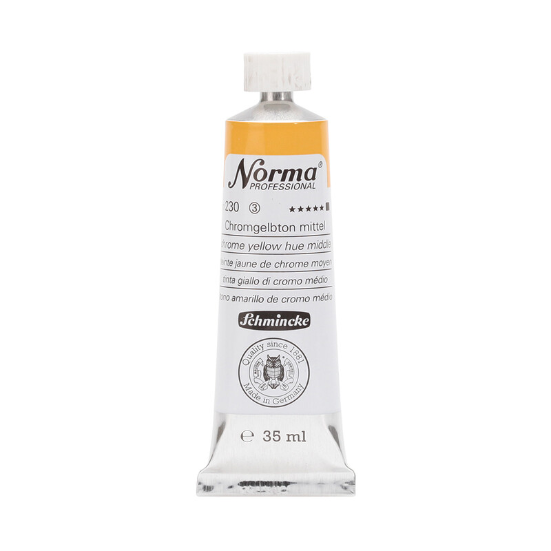 Schmincke Norma Oil 35 ml Chrome Yellow Hue Middle Series 3