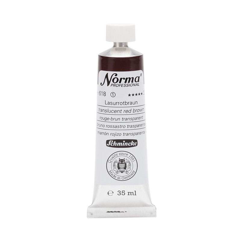 Schmincke Norma Oil 35 ml Translucent Red Brown Series 1