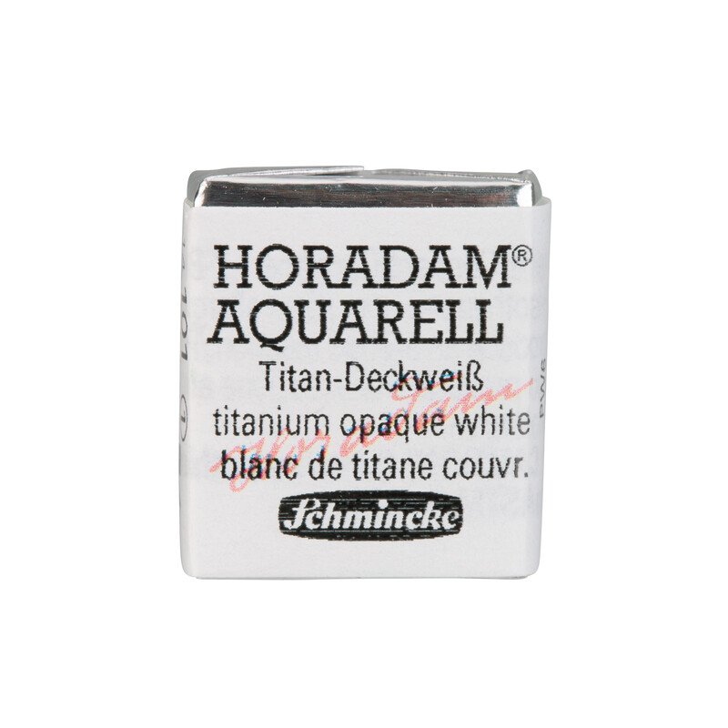Schmincke Horadam Watercolour Half Pan Titanium Opaque White Series 1