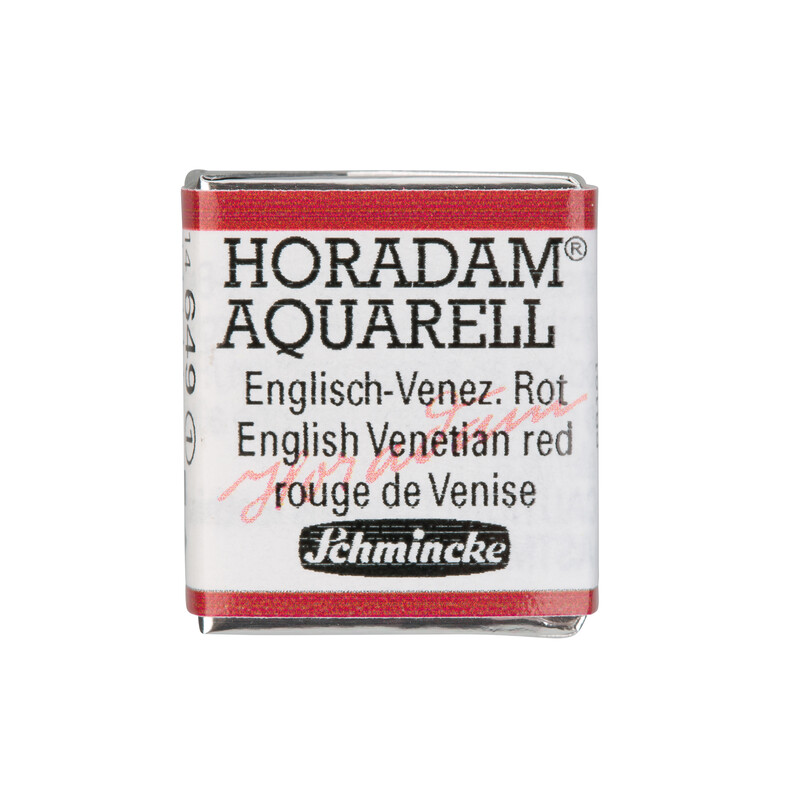 Schmincke Horadam Watercolour Half Pan English Venetian Red Series 1