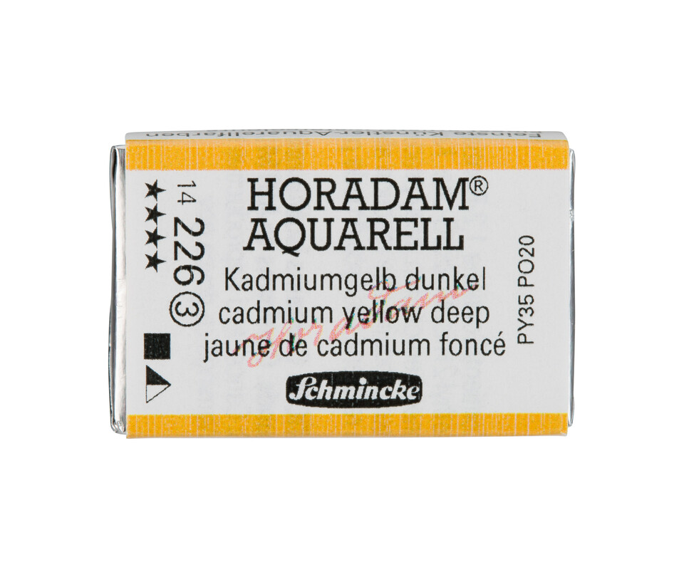 Schmincke Horadam Watercolour Full Pan Chrome Yellow Deep Hue Series 2