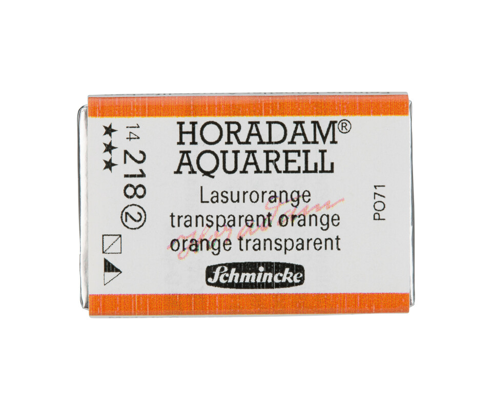 Schmincke Horadam Watercolour Full Pan Transparent Orange Series 2