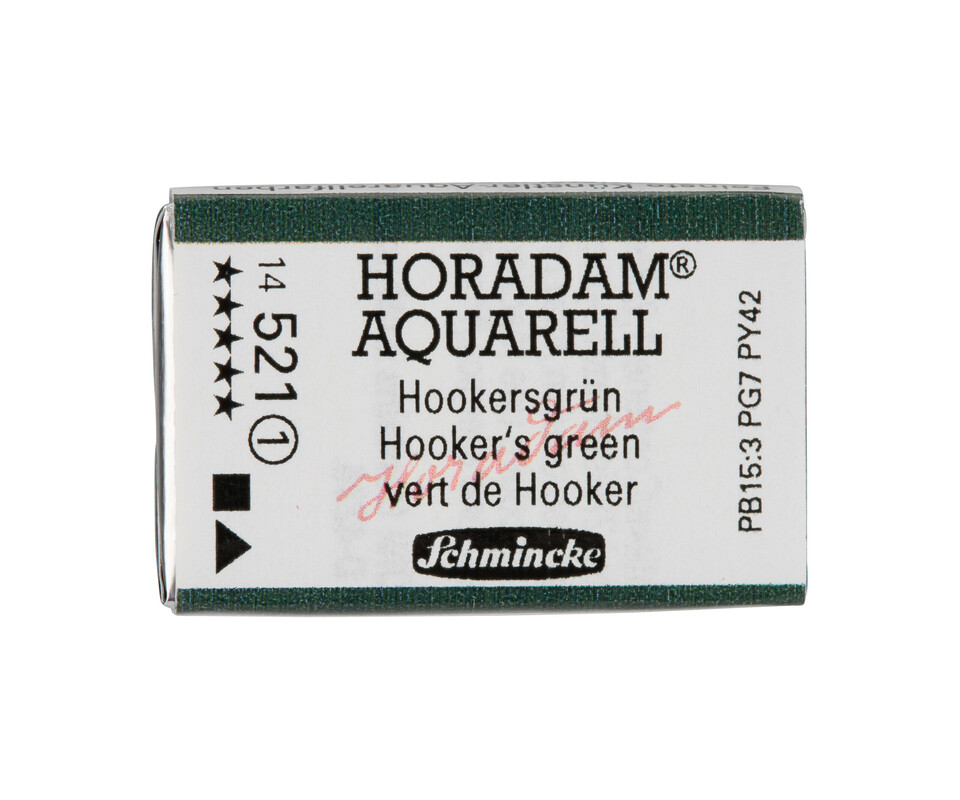 Schmincke Horadam Watercolour Full Pan Hookers Green Series 1