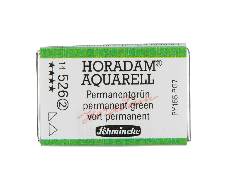 Schmincke Horadam Watercolour Full Pan Permanent Green Series 2