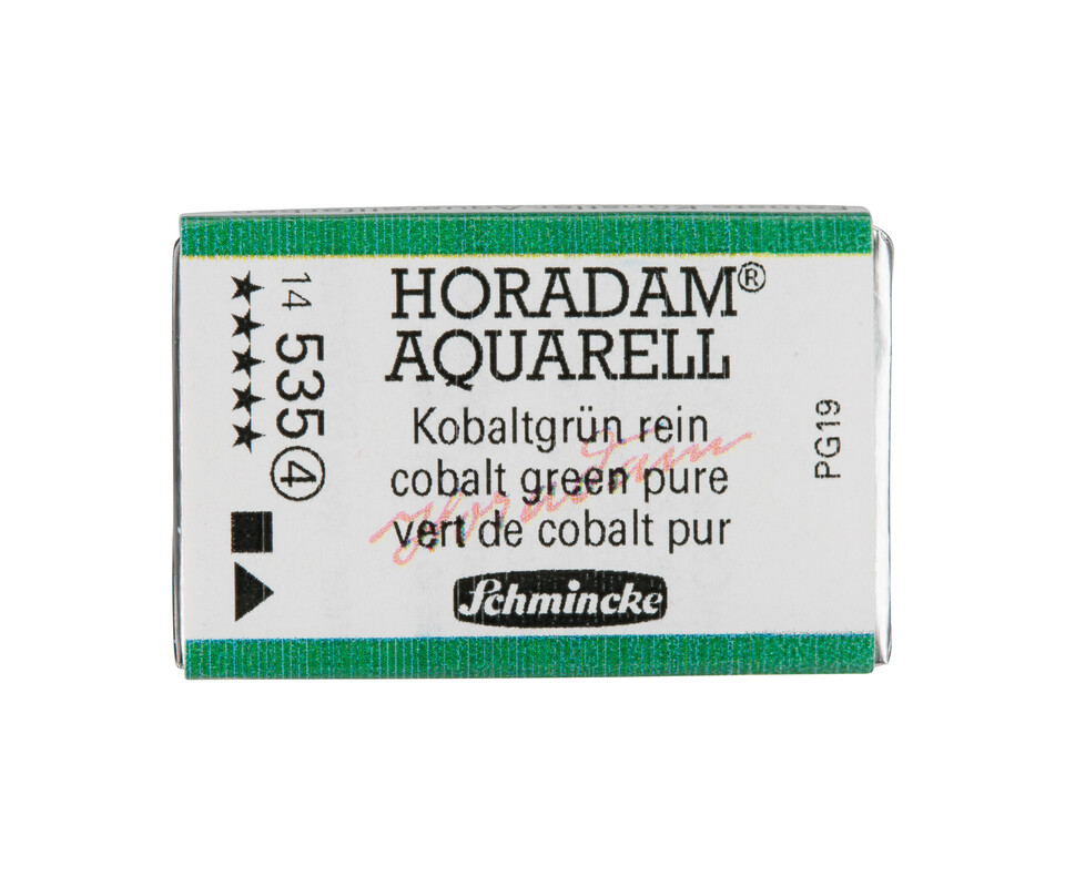 Schmincke Horadam Watercolour Full Pan Cobalt Green Pure Series 4