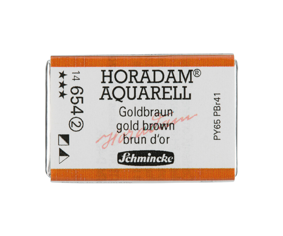 Schmincke Horadam Watercolour Full Pan Gold Brown Series 2