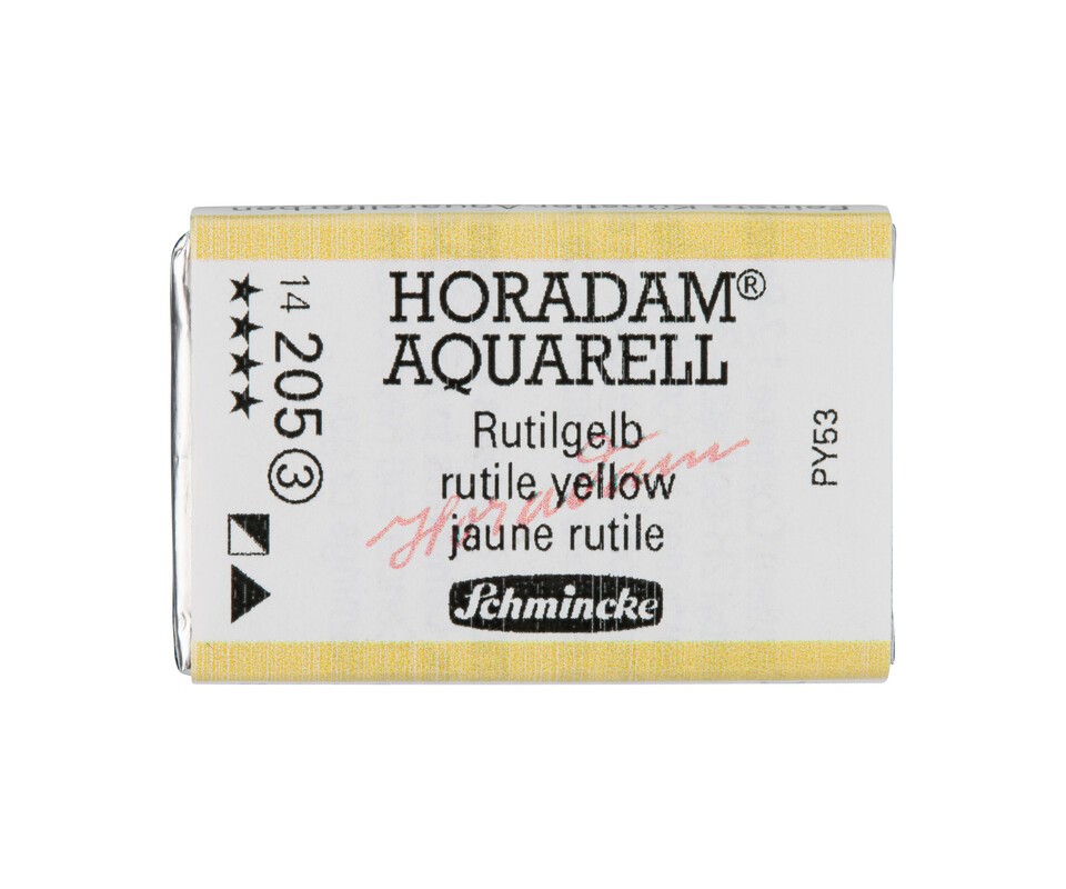 Schmincke Horadam Watercolour Full Pan Rutile Yellow Series 3