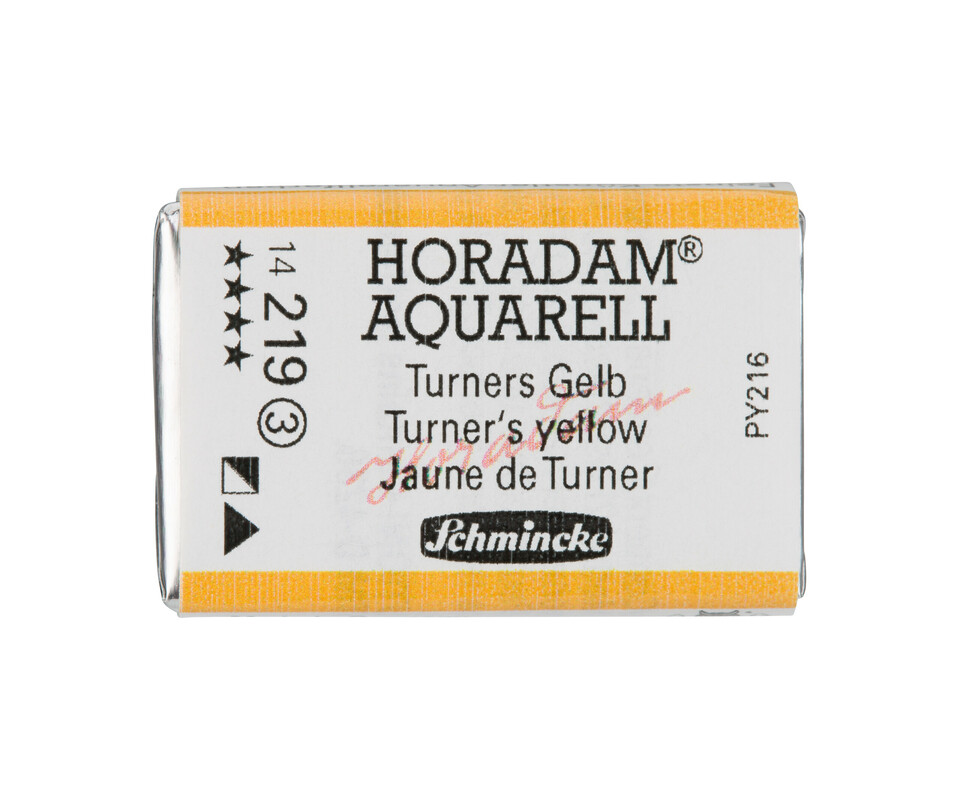 Schmincke Horadam Watercolour Full Pan Turner‘s yellow Series 3