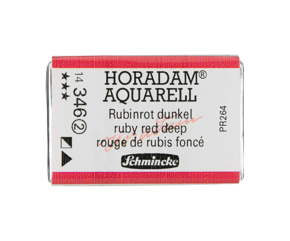 Schmincke Horadam Watercolour Full Pan Ruby Red Deep Series 2