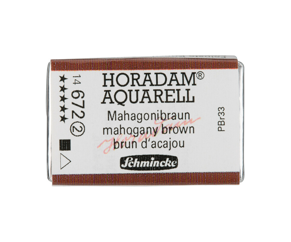 Schmincke Horadam Watercolour Full Pan Mahogany Brown Series 2