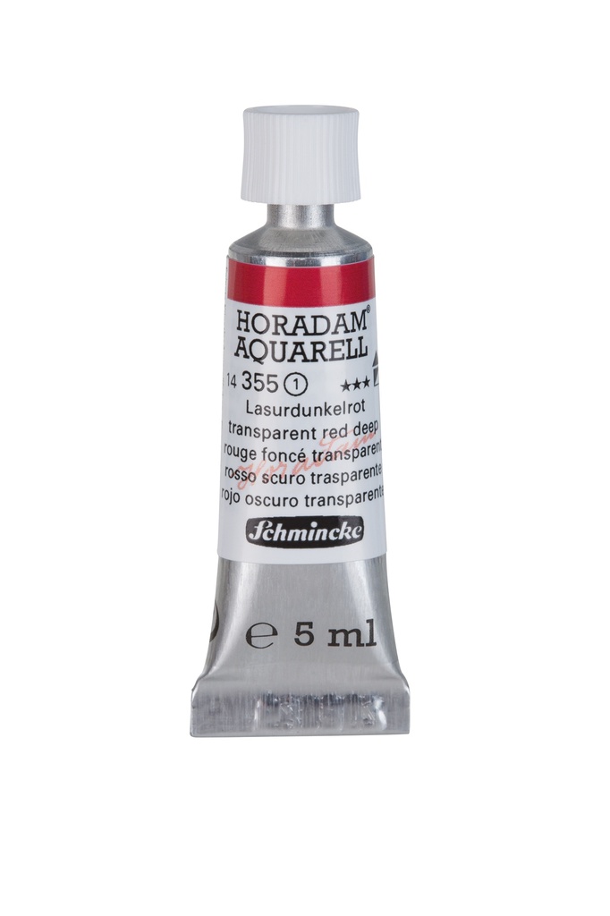 Schmincke Horadam Watercolour 5 ml Tube Transparent Red Deep Series 1
