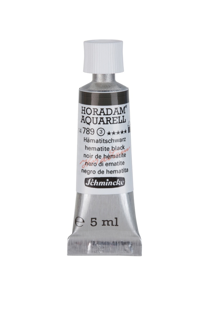 Schmincke Horadam Watercolour 5 ml Tube Hematite Black Series 3