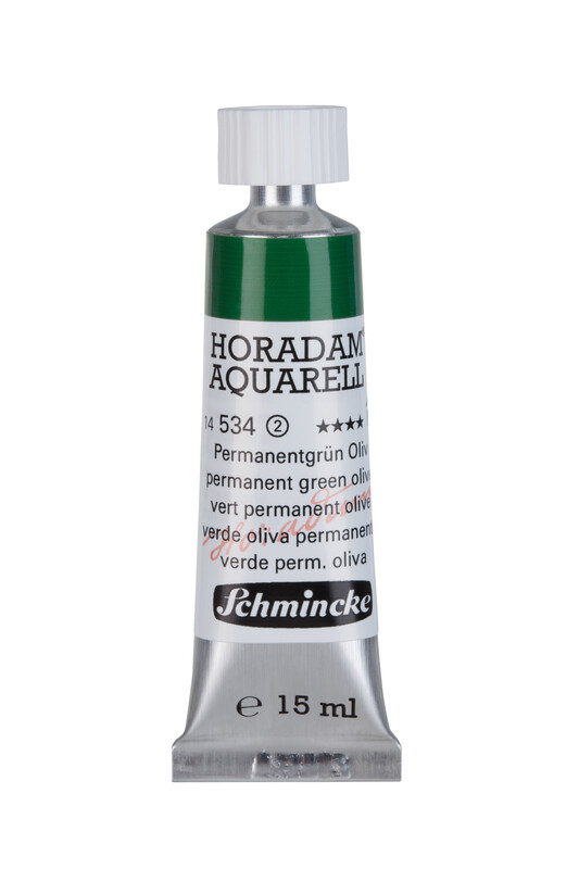 Schmincke Horadam Watercolour 15 ml Permanent Green Olive Series 2