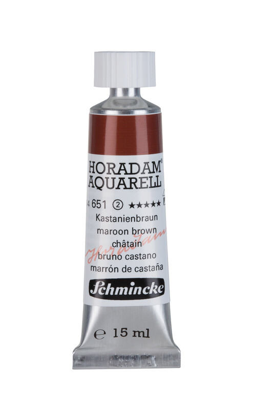 Schmincke Horadam Watercolour 15 ml Tube Maroon Brown Series 2