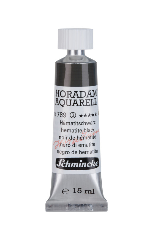 Schmincke Horadam Watercolour 15 ml Tube Hematite Black Series 3