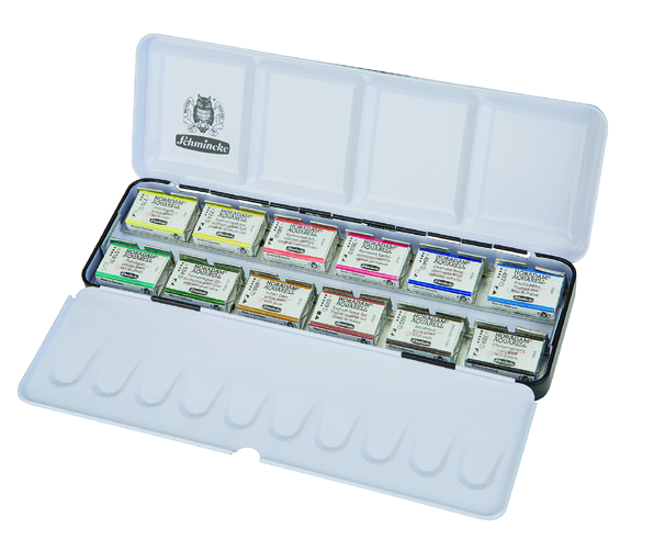 Schmincke Horadam Metal Box 12 x Whole Pans