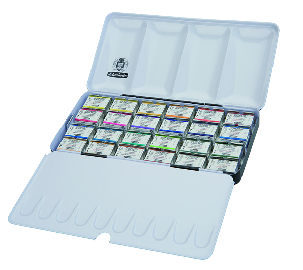 Schmincke Horadam Metal Box 24 x Whole Pans