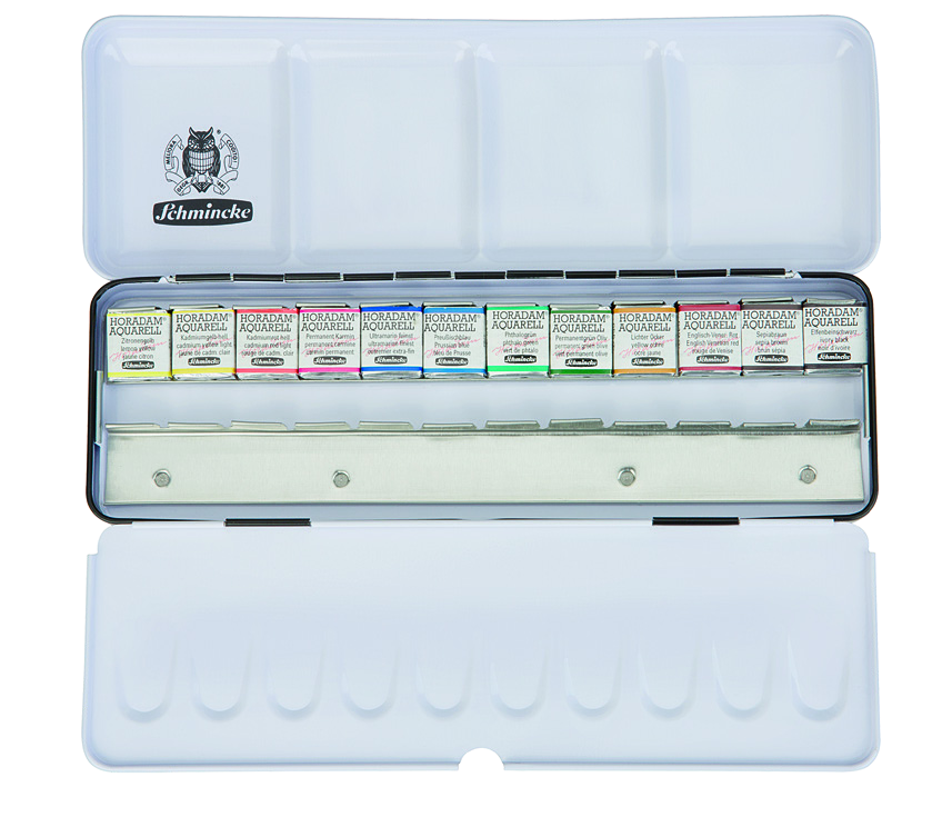 Schmincke Horadam Metal box water with container