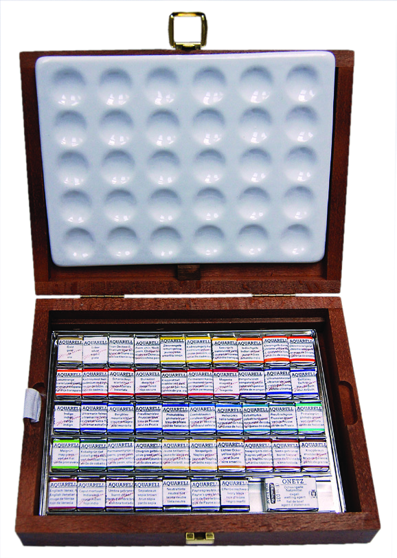 Schmincke Horadam Wooden Box 48 x Half Pans