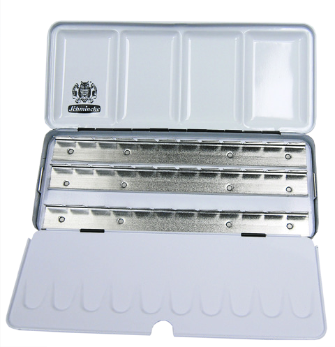 Schmincke Horadam Metal Box CR For 24 Whole Pans or 48 Half Pans