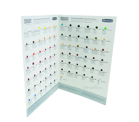 Horadam Hand Painted Colour Chart