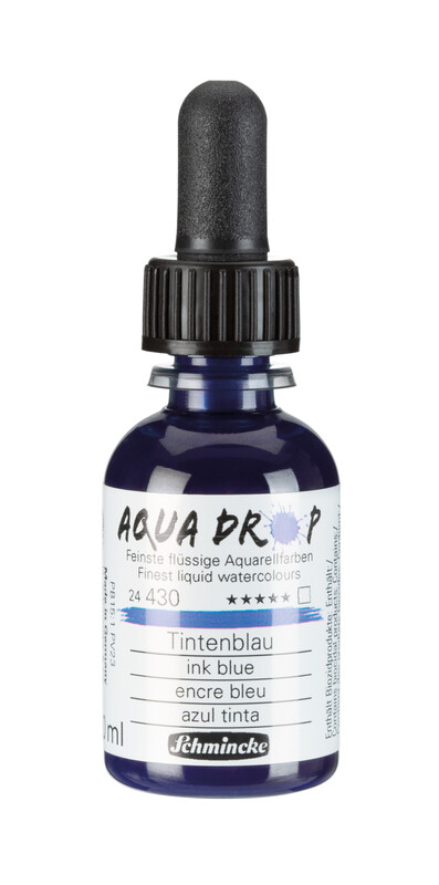 Schmincke Aqua Drop 30ml Liquid Watercolour Ink Blue