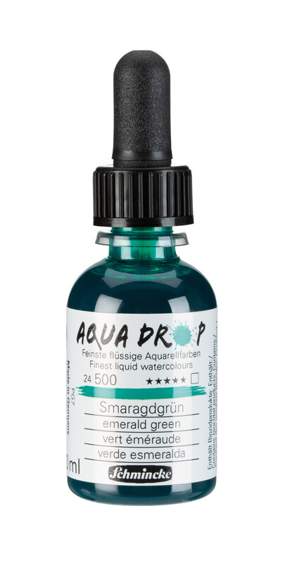 Schmincke Aqua Drop 30ml Liquid Watercolour Emerald Green