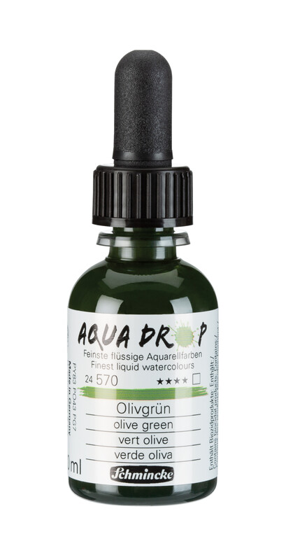 Schmincke Aqua Drop 30ml Liquid Watercolour Olive Green