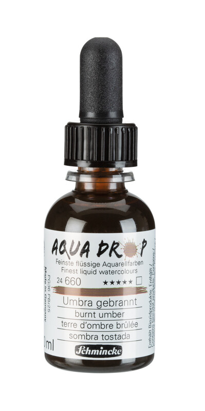 Schmincke Aqua Drop 30ml Liquid Watercolour Burnt Umber