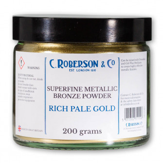 Roberson Bronze Powder 200 grams Rich Pale Gold