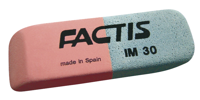 Factis Eraser Rubber Ink and Pencil 59x20x10mm (Box 30)