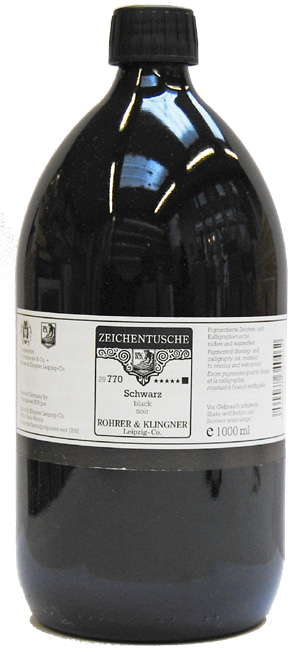 Rohrer &amp; Klingner Drawing Ink Black 1000ml
