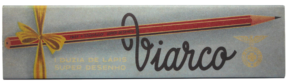 Viarco Vintage 1951 Silver Box HB x 12 pencils pencils