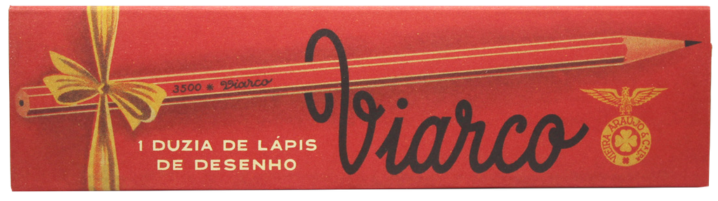 Viarco Vintage Red 3500 Box HB x 12 pencils pencils