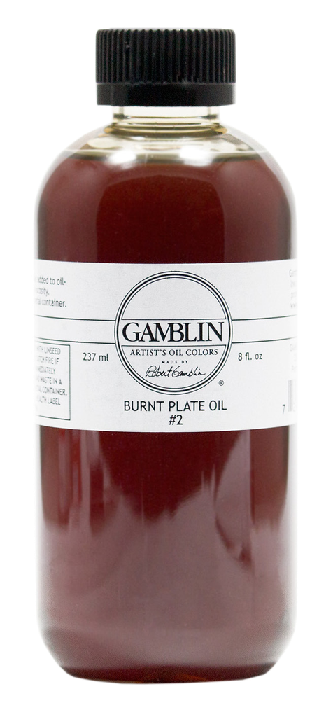 Gamblin Print BURNT PLATE OIL #000 8oz - 237ml