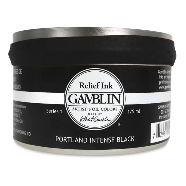 Gamblin Relief Ink PORTLAND INTENSE BLACK 175ml