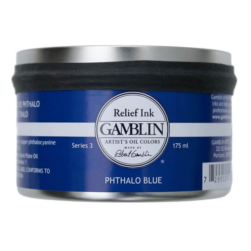 Gamblin Relief Ink PHTHALO BLUE 175ml