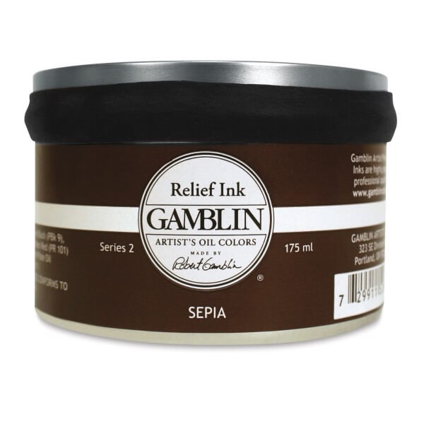 Gamblin Relief Ink SEPIA 175ml