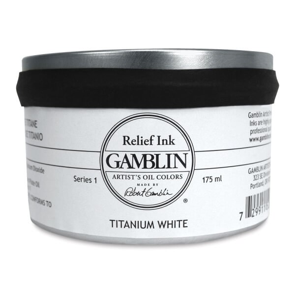 Gamblin Relief Ink TITANIUM WHITE 175ml