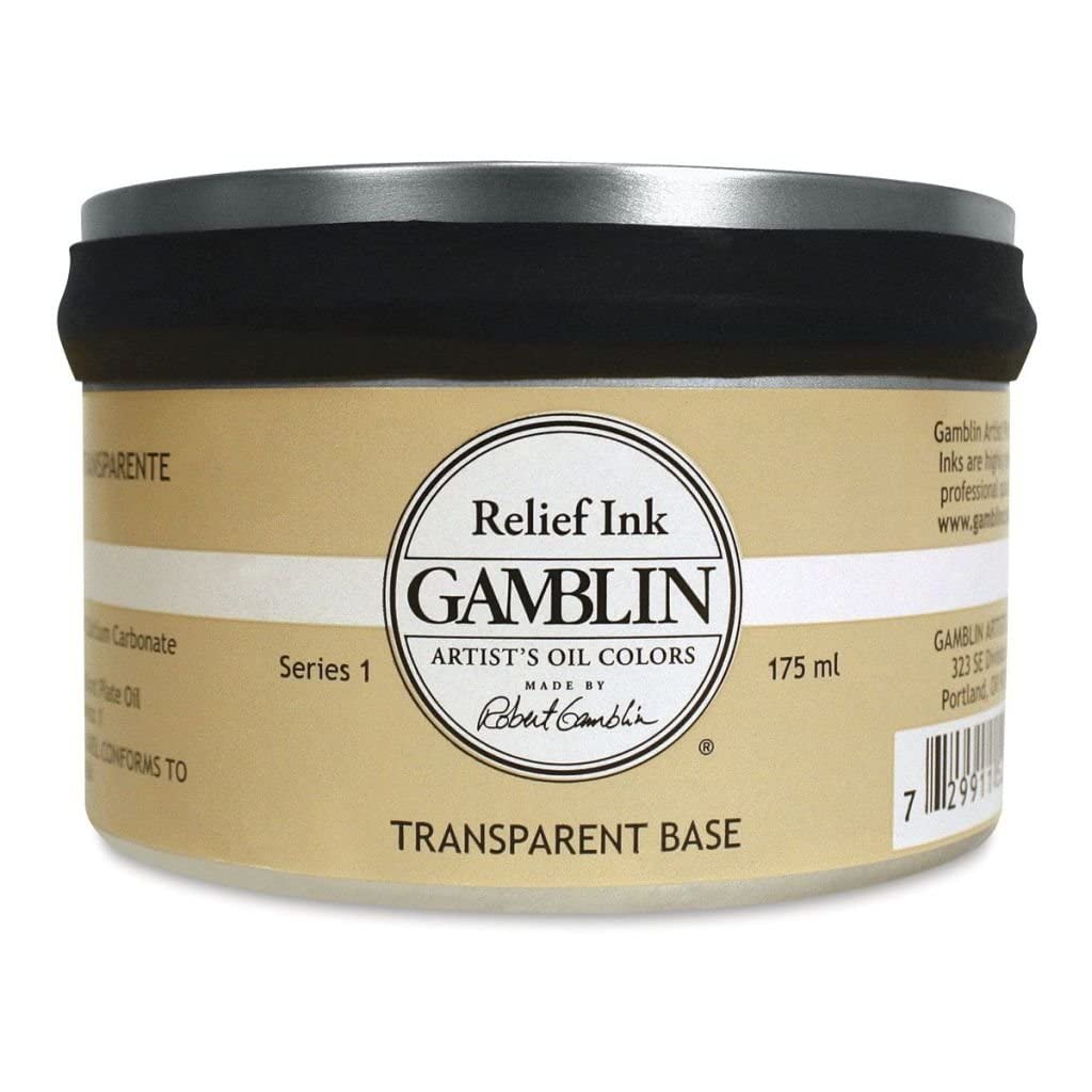 Gamblin Relief Ink TRANSPARENT BASE 175ml