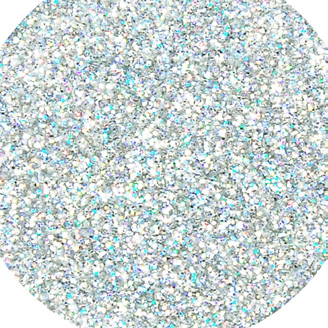 Brodie &amp; Middleton Glitter Polyester 1/96" Superfine 40g Holographic Silver