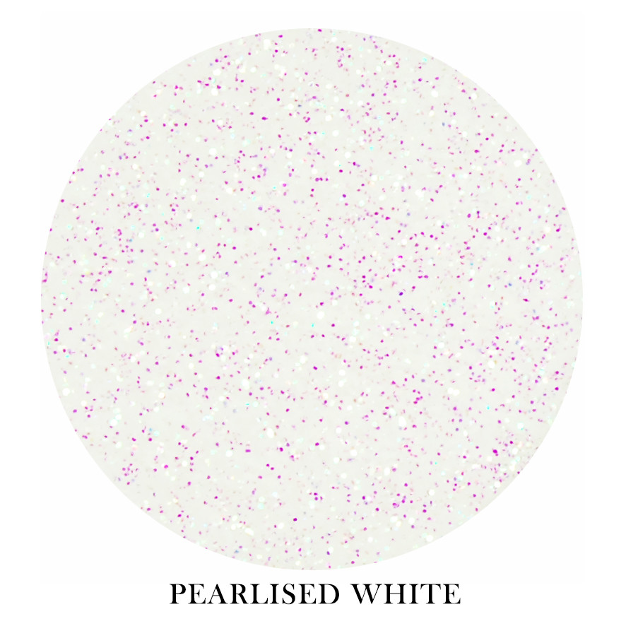 Brodie &amp; Middleton Glitter Polyester 1/96&quot; Superfine 70g Pearlised White