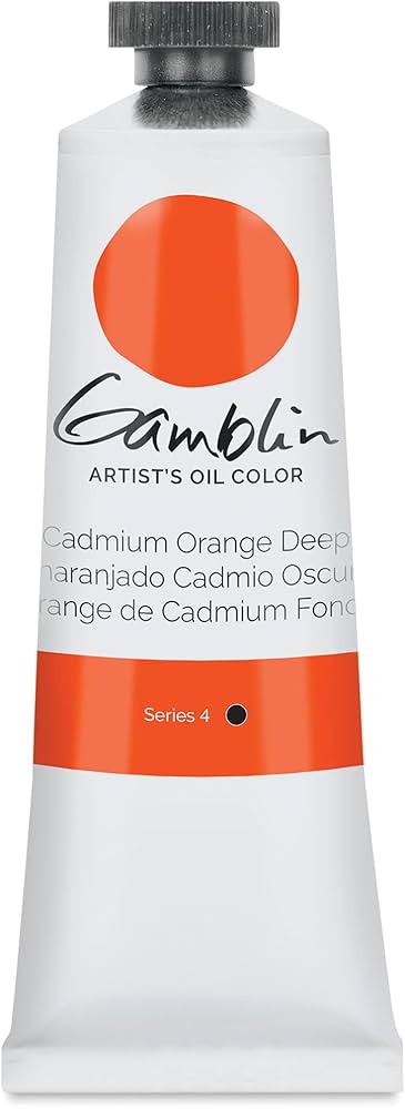 Gamblin Artists' Grade Oil 37ml CADMIUM ORANGE DEEP