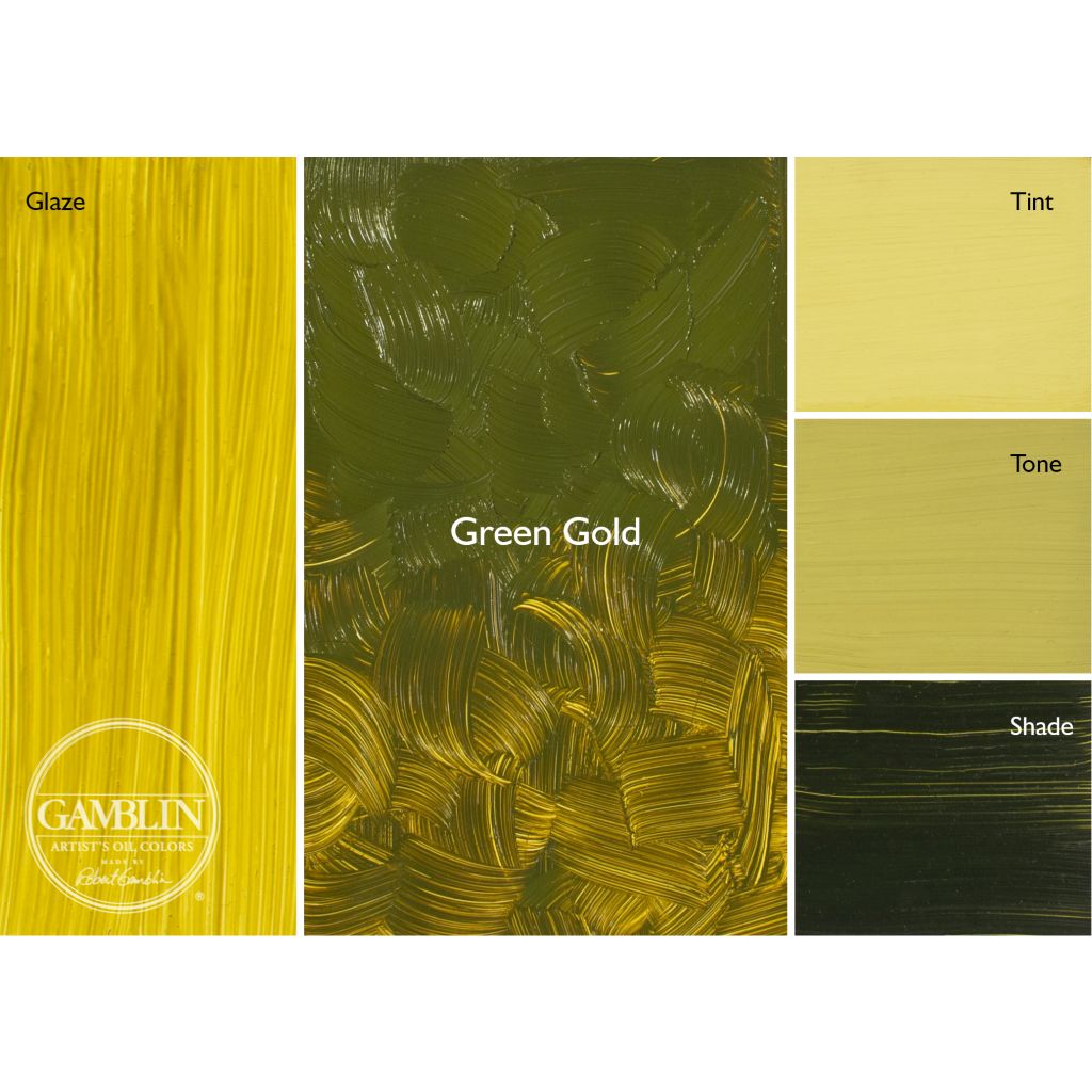 Gamblin Artists' Grade Oil 37ml GREEN GOLD
