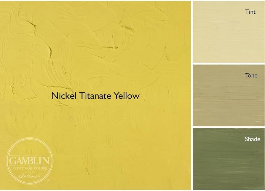Gamblin Artists' Grade Oil 37ml NICKEL TITANATE YELLOW